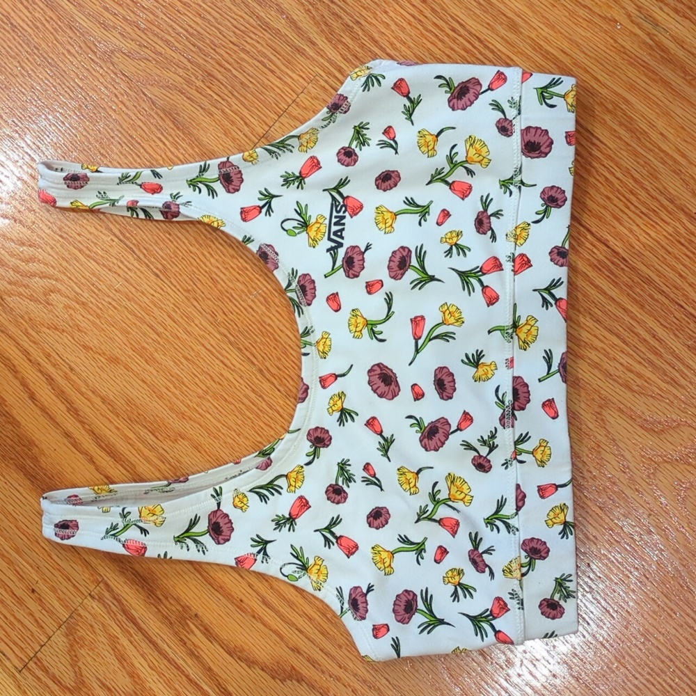 Floral Vans bra, size M